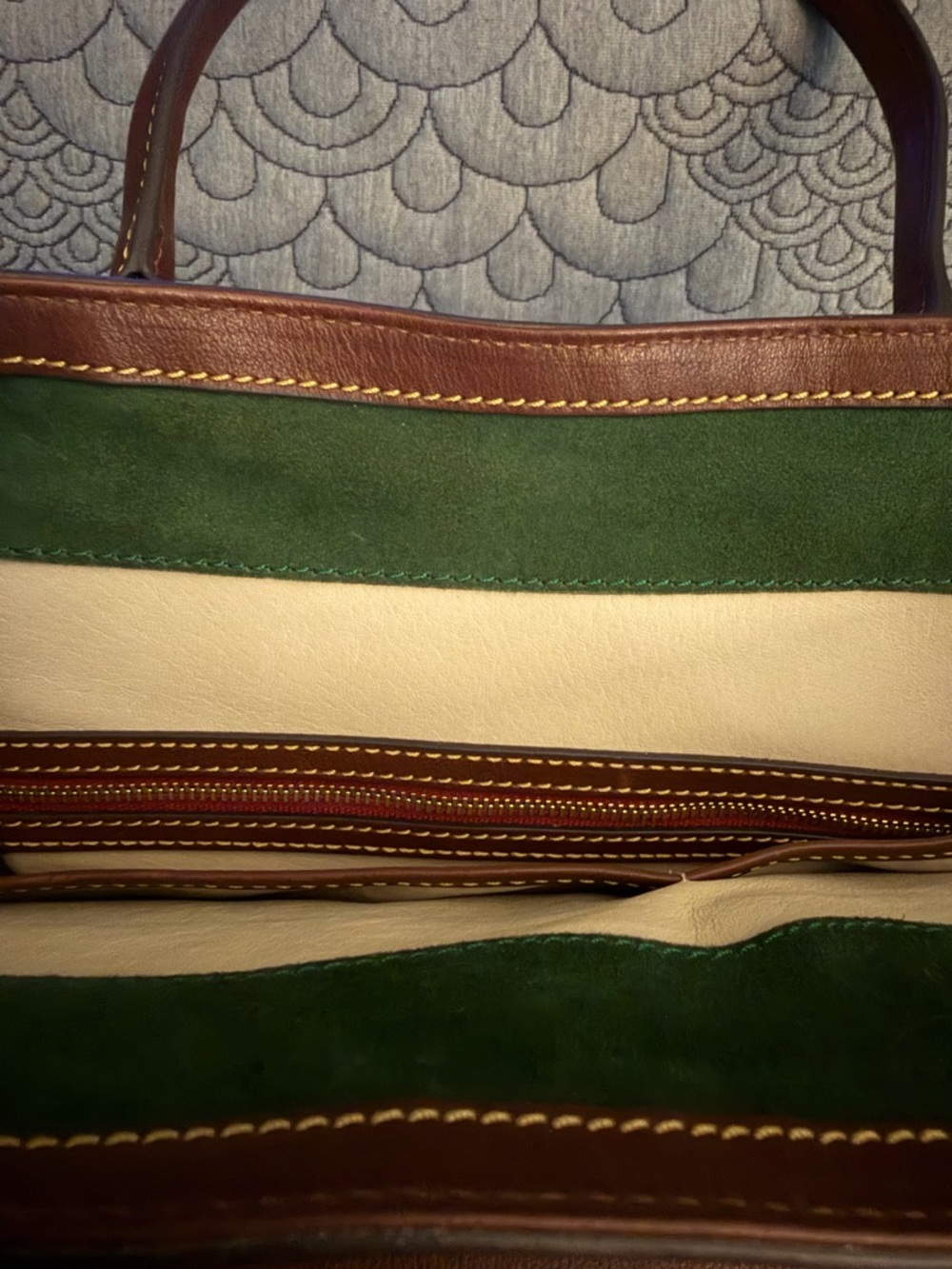 Dooney & Bourke Florentine Vacchetta LeatherTote Bag with Brass Hardware - Picture 12 of 12